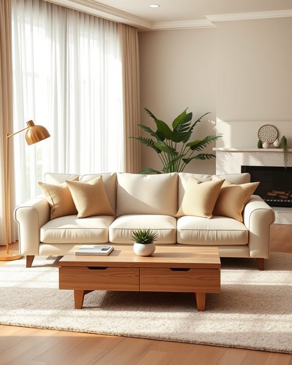 warm inviting living space