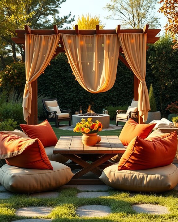 warm inviting outdoor decor