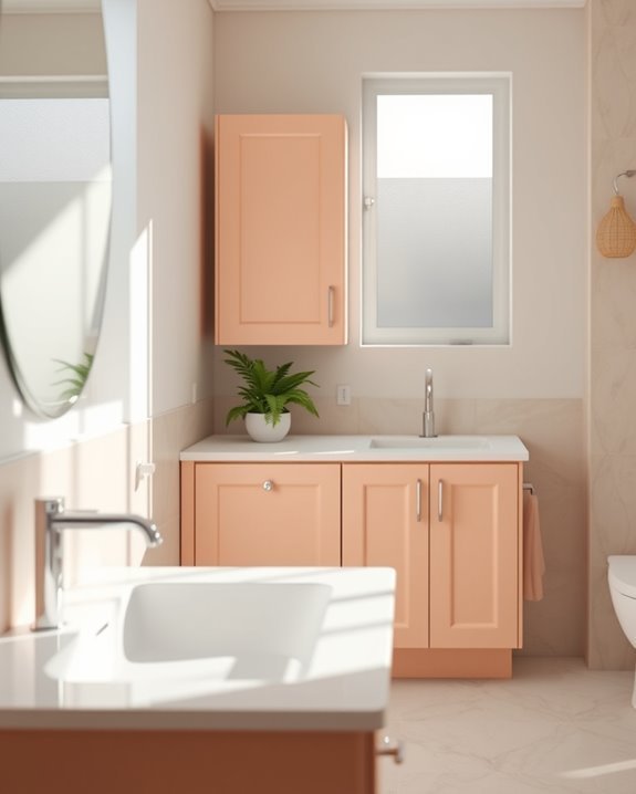 warm inviting soft peach