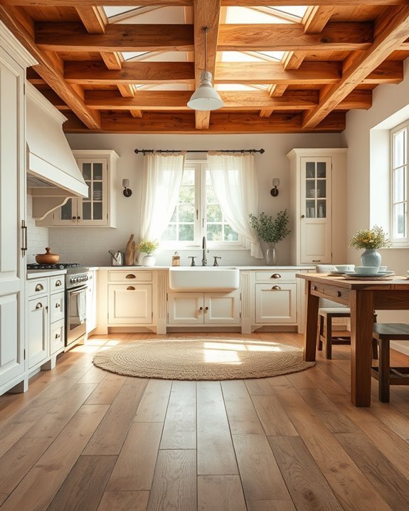 warm natural material flooring