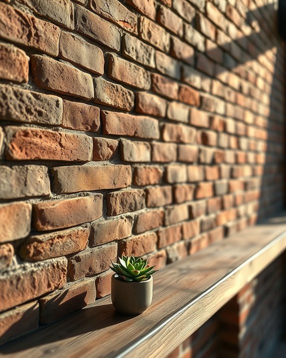 warm rustic exposed brick