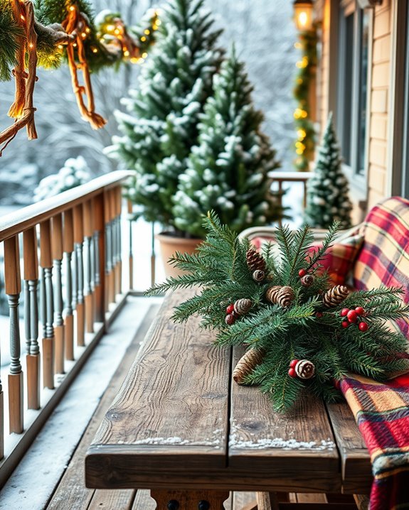 warm rustic wood accents