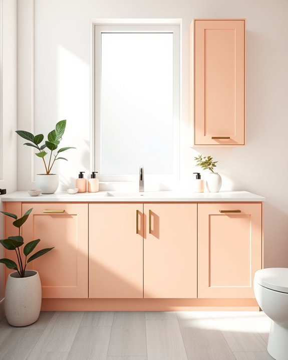 warm serene pale peach