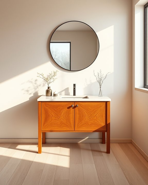 warm versatile wooden vanities