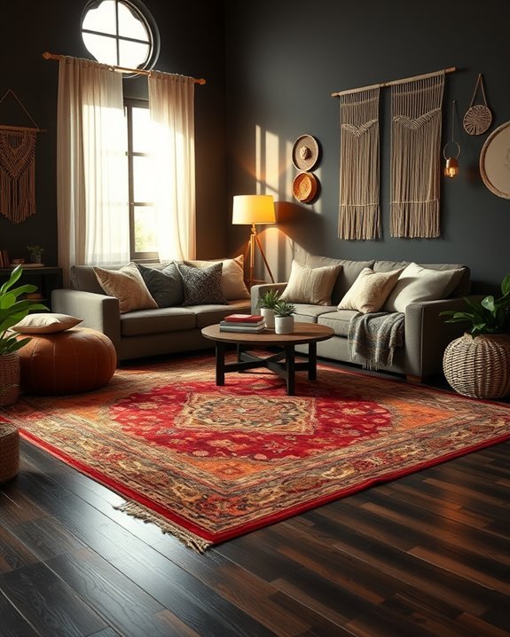 warmth through vintage rugs