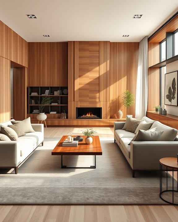 warmth through wood accents