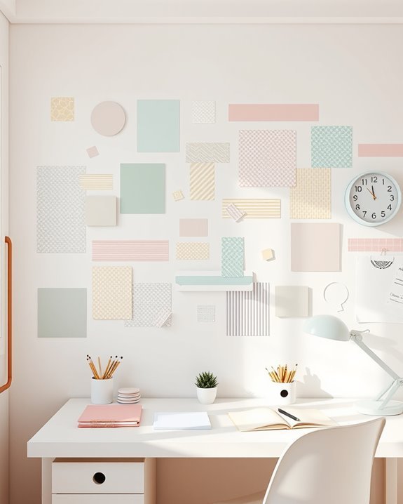 washi tape wall creativity