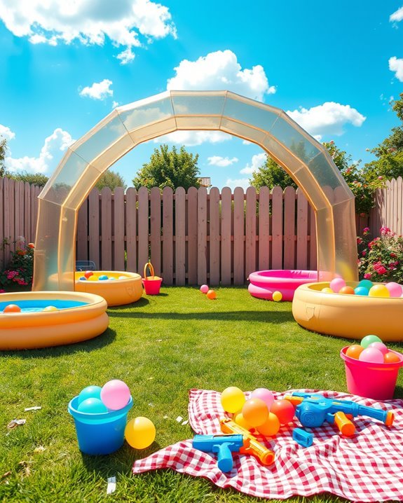 water balloon battle fun