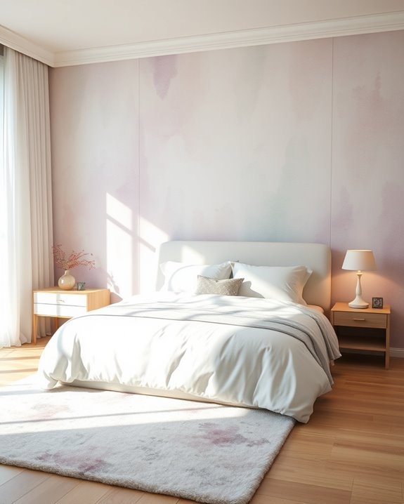 watercolor dreamy bedroom designs