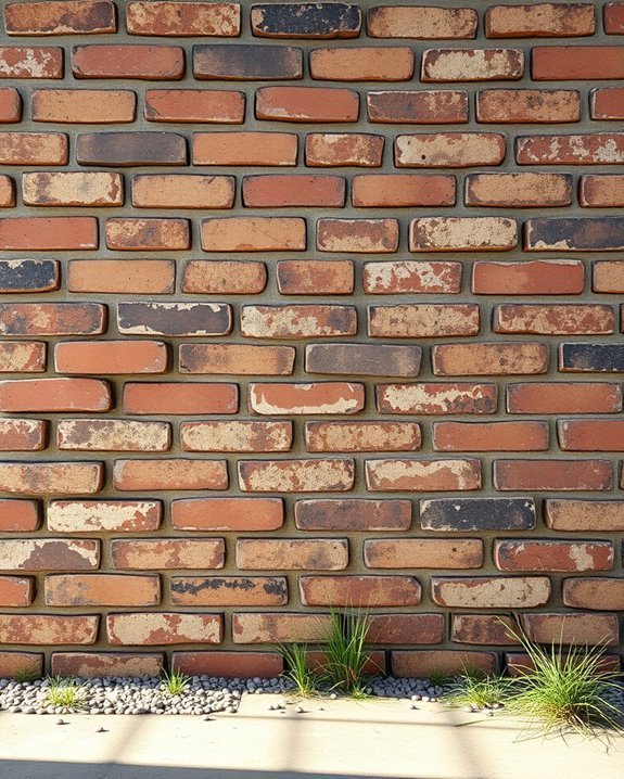 weathered brick industrial aesthetic