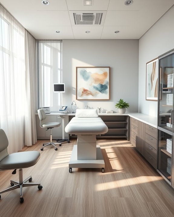 welcoming and efficient exam room