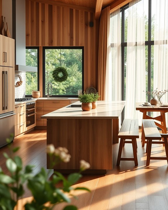 welcoming open concept spaces