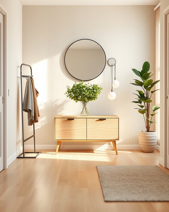 welcoming stylish organized entryway