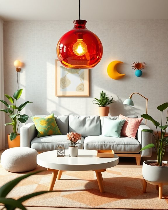 whimsical and vibrant lighting