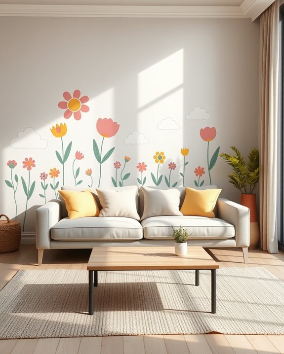 whimsical animal wall decals