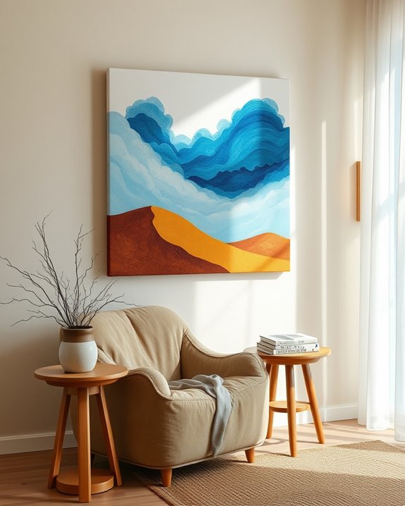 whimsical blue and brown