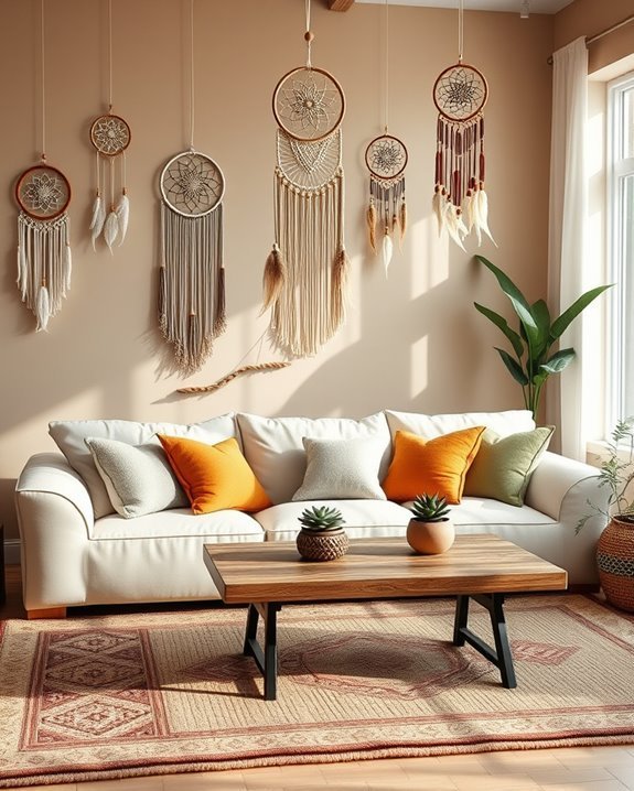 whimsical boho dreamcatcher decor