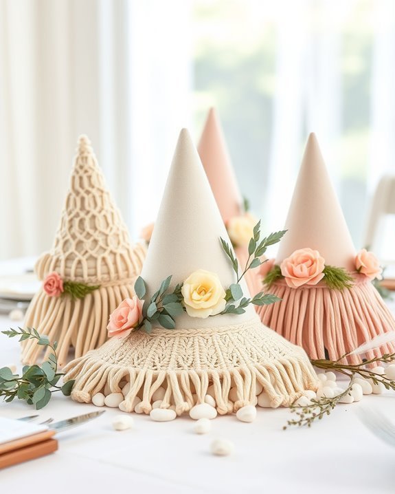 whimsical boho party hats