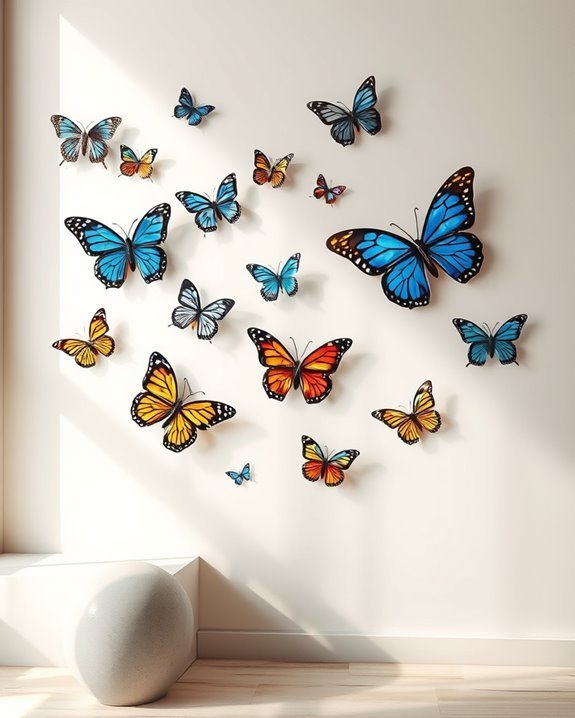 whimsical butterfly stained glass