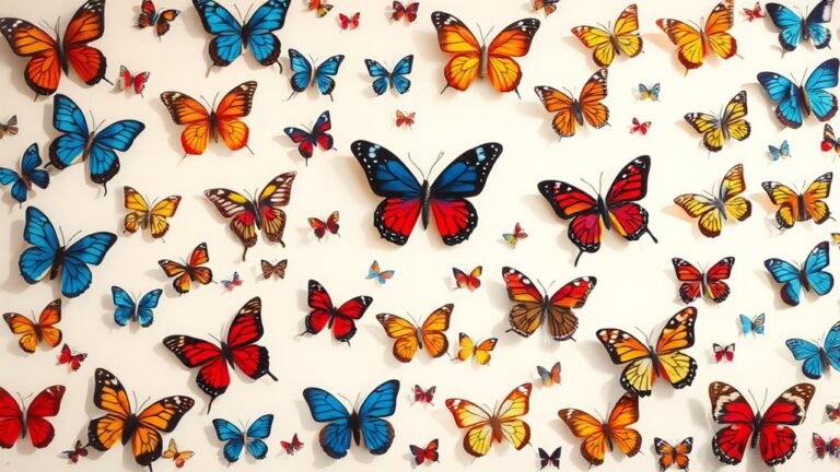 whimsical butterfly wall designs