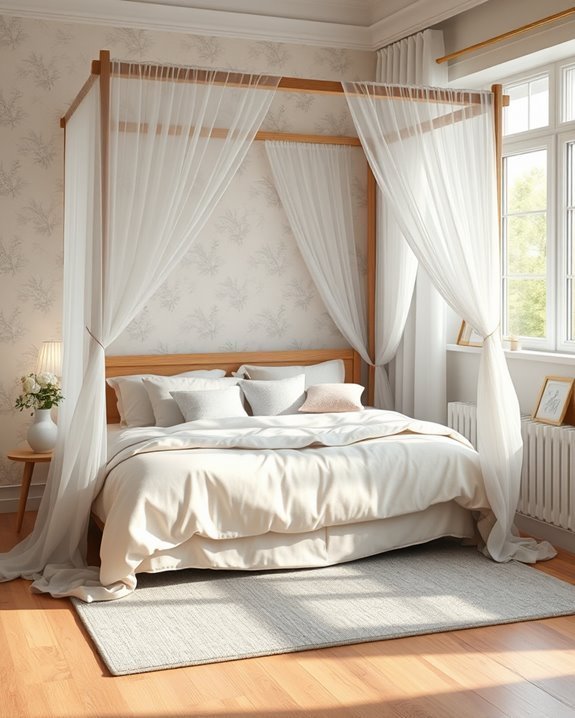 whimsical canopy bed elegance