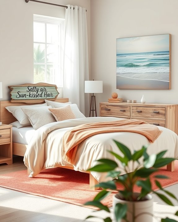 whimsical coastal decor signs