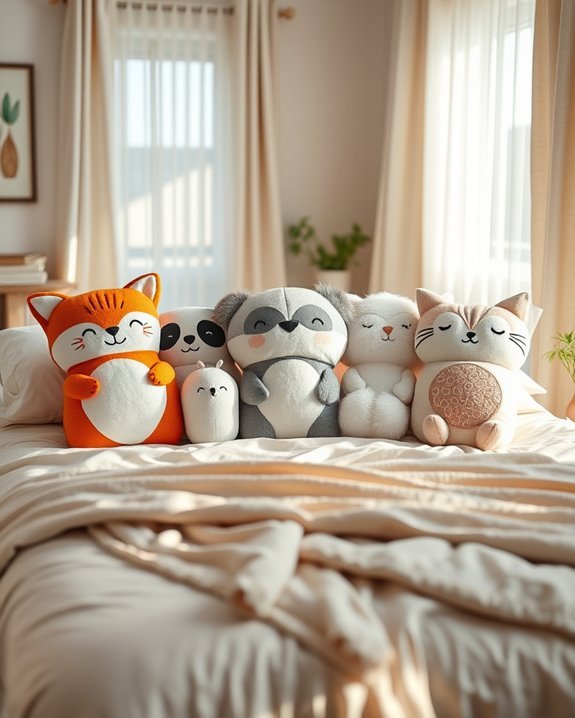 whimsical creature themed pillows