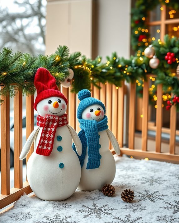 whimsical decorative snowmen crafts