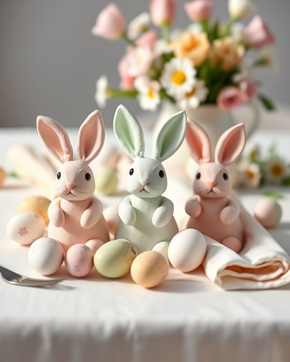 whimsical easter bunny holders