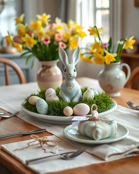 whimsical easter table displays
