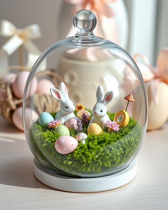 whimsical easter terrarium creations