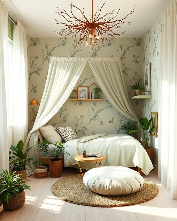 whimsical enchanted forest bedroom