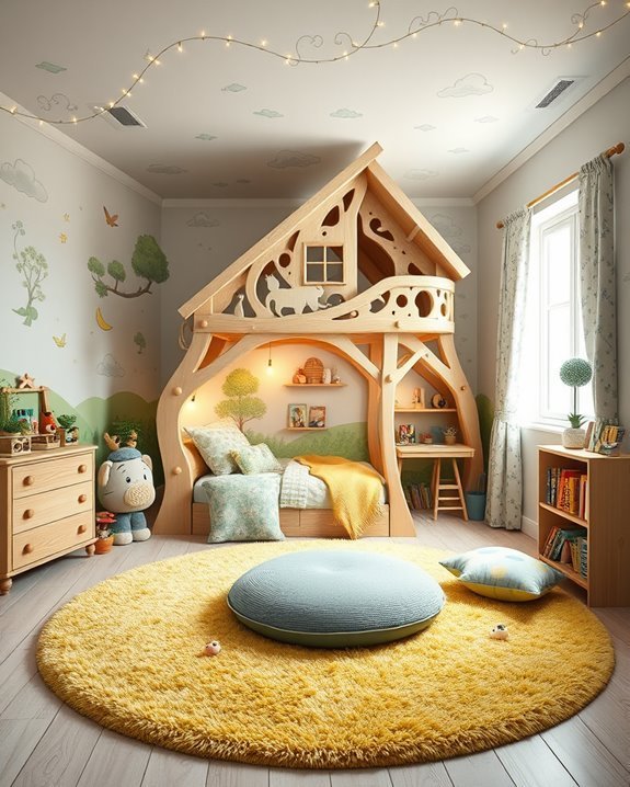 whimsical fairy tale bedroom
