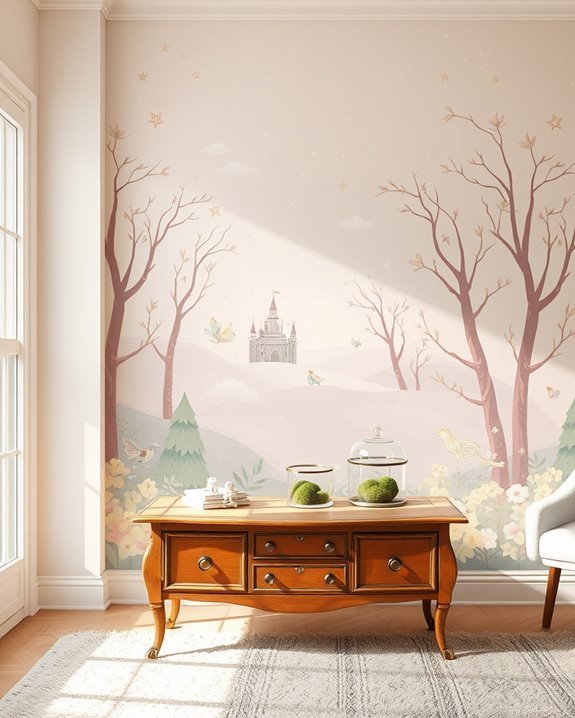 whimsical fairy tale murals