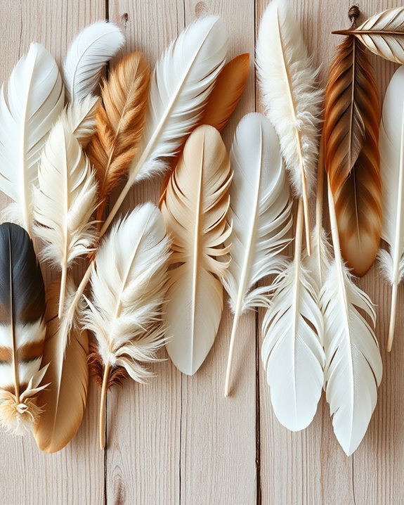 whimsical feather wall art