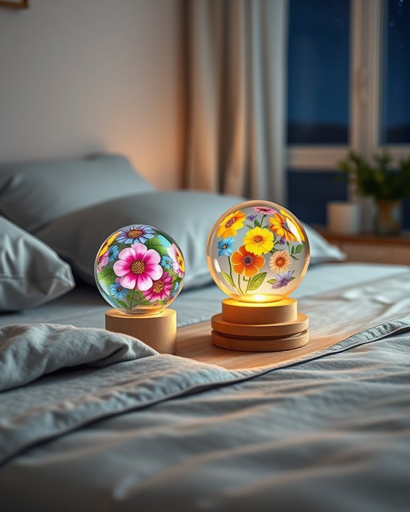 whimsical floral night lights