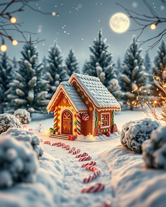 whimsical gingerbread house decor
