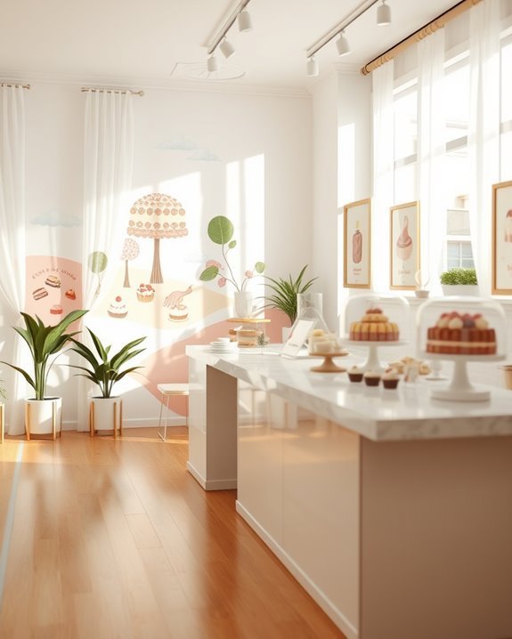 whimsical inviting cake shop