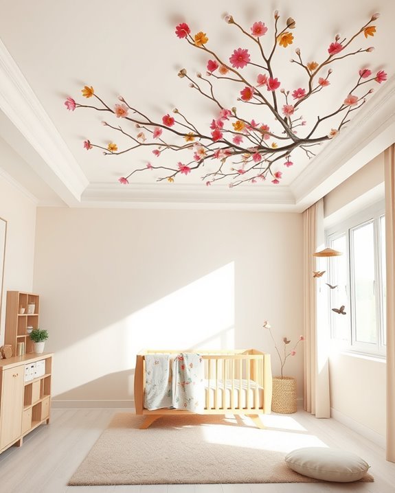 whimsical nature inspired bedroom decor
