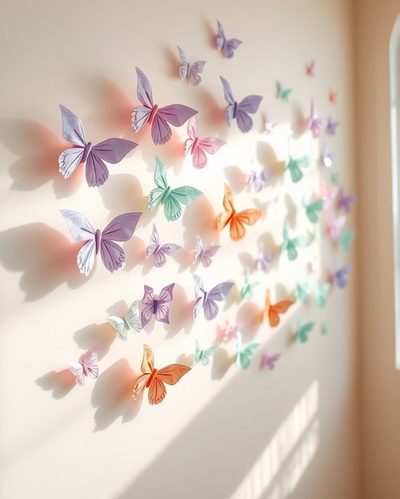 whimsical origami butterfly decor