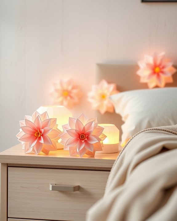 whimsical paper flower lanterns