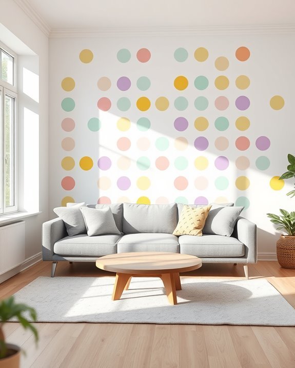 whimsical polka dot decor