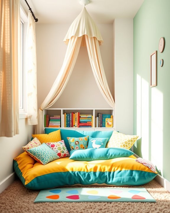 whimsical reading nook creation