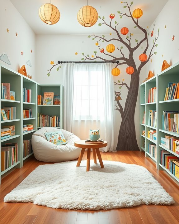 whimsical reading nook design