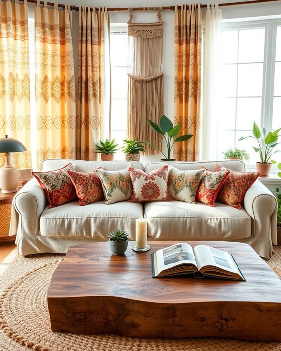 whimsical sheer patterned curtains