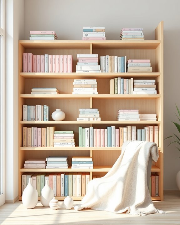 whimsical soft pastel reading nook