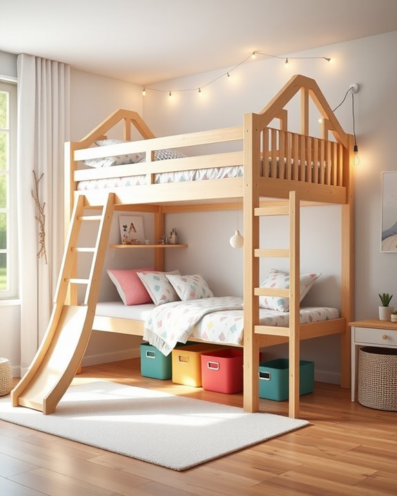 whimsical space saving bunk beds