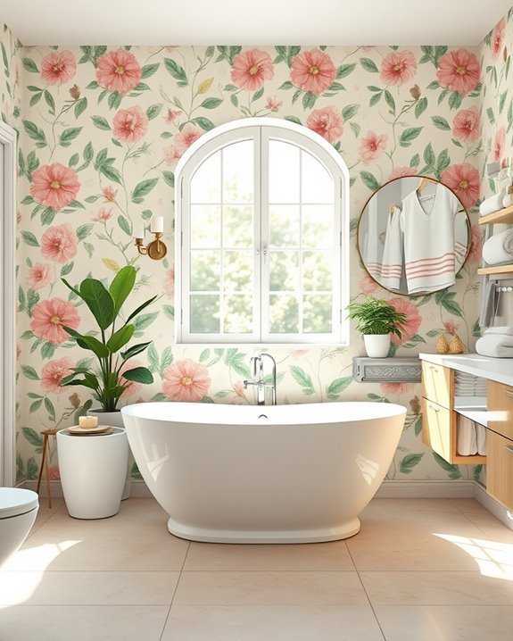 whimsical wallpaper adds charm