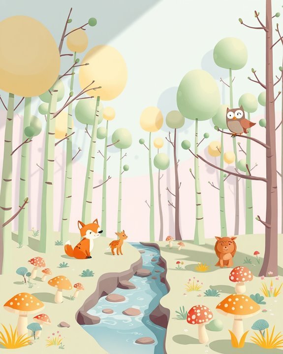 whimsical woodland creature decor