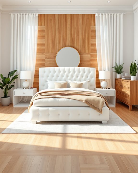 white and wood harmony